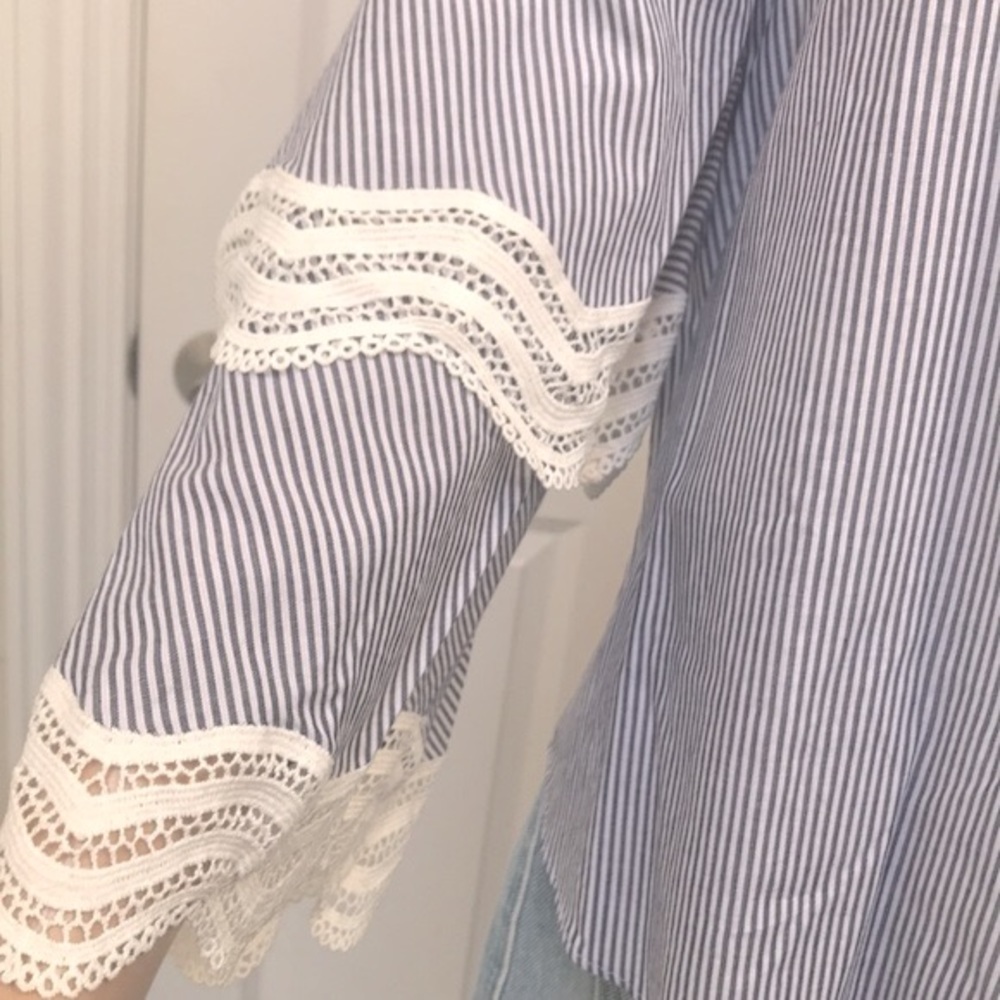 Jonathan Simkhai cold shoulder button down top size S - Picture 4 of 9